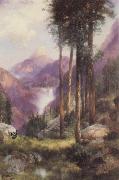 Thomas Moran Yosemite Valley,Vernal Falls Spain oil painting artist